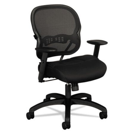Picture of Wave Mesh Mid-Back Task Chair, Supports Up to 250 lb, 18" to 22.25" Seat Height, BlackBSX-VL712MM10