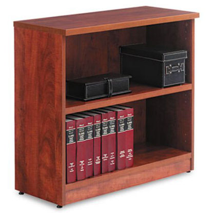 Picture of Alera Valencia Series Bookcase, Two-Shelf, 31 3/4w x 14d x 29 1/2h, Med CherryALE-VA633032MC