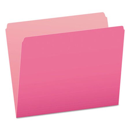 Picture of Colored File Folders, Straight Tab, Letter Size, Pink/Light Pink, 100/BoxPFX-152PIN
