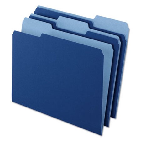 Picture of Interior File Folders, 1/3-Cut Tabs, Letter Size, Navy Blue, 100/BoxPFX-421013NAV