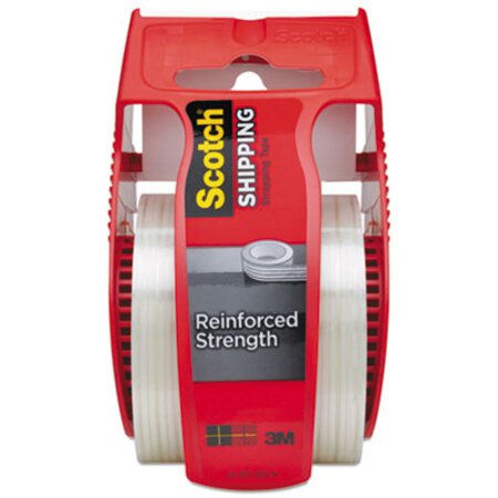 Picture of Reinforced Strength Shipping and Strapping Tape in Dispenser, 1.5" Core, 1.88" x 10 yds, ClearMMM-50