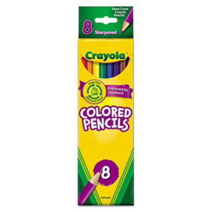 Picture of Long-Length Colored Pencil Set, 3.3 mm, 2B (#1), Assorted Lead/Barrel Colors, 8/PackCYO-684008