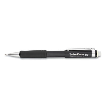Picture of Twist-Erase III Mechanical Pencil, 0.9 mm, HB (#2.5), Black Lead, Black BarrelPEN-QE519A
