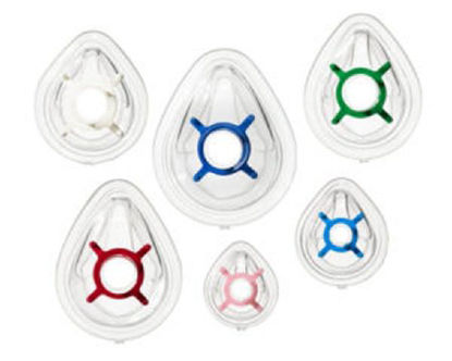 Picture of Anesthesia Mask O-Two Elongated Style Child / Small Adult Size 3 Hook Ring02FM5207-CS