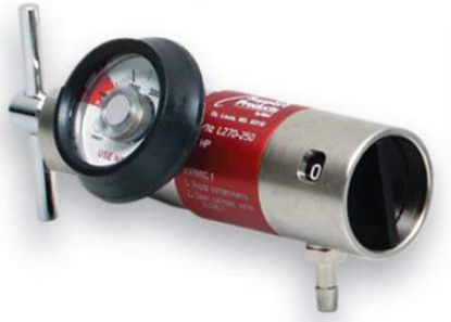 Picture of LSP Oxygen Regulator Continuous with Gauge 0 - 25 LPM Barb Outlet CGA-870L270-250