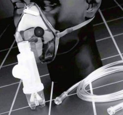 Picture of Aerosol Mask Salter Labs® Elongated Style Adult One Size Fits Most Adjustable Head Strap8107-0-50