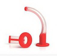 Picture of Oropharyngeal Airway Intersurgical® Guedel 100 mm Length Red / Clear Large Adult1114030