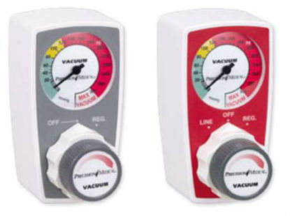 Picture of Precision Medical® Vacuum Regulator Continuous 0 - 300 mmHg Tubing Nipple Chemetron AdapterPM3105HV