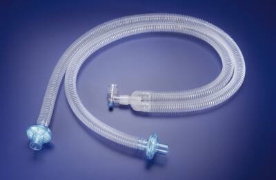 Picture of Portex® Anesthesia Breathing Circuit Corrugated Tube 60 Inch Tube Dual Limb Adult 3 Liter Bag Single Patient Use225-3718-806