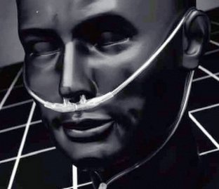 Picture of Demand Nasal Cannula with Ear Cushions With Oxygen Delivery Salter-Style® Demand TLCannula™ Adult Curved Prong / NonFlared Tip4804TLC-4-4-25