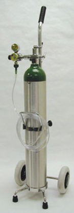 Picture of Mada Medical Oxygen Kit on Cart (Empty) Size E Aluminum1630AE
