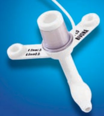 Picture of Tracheostomy Tube Bivona® TTS™ V Neck Flange Size 2.5 Cuffed67P025