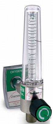 Picture of Timeter® Sure Grip Oxygen Flowmeter Single with 1 Power Take-Off 0 - 15 LPM DISS Outlet Ohmeda Adapter15004-03P-A