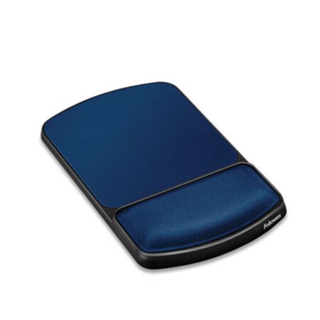 Picture of Gel Mouse Pad with Wrist Rest, 6.25" x 10.12", Black/SapphireFEL-98741