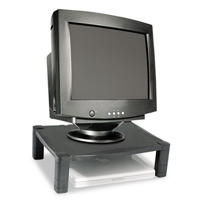 Picture of Single-Level Monitor Stand, 17" x 13.25" x 3" to 6.5", Black, Supports 50 lbsKTK-MS400