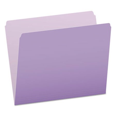 Picture of Colored File Folders, Straight Tab, Letter Size, Lavender/Light Lavender, 100/BoxPFX-152LAV