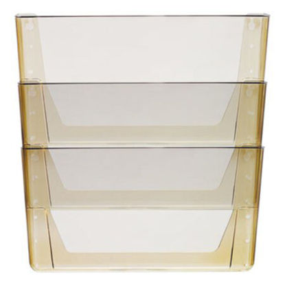 Picture of Wall File, Letter, 13 x 14, Three Pocket, SmokeSTX-70246U06C