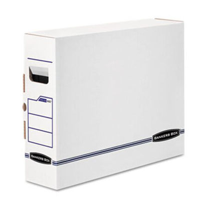 Picture of X-Ray Storage Boxes, 5" x 18.75" x 14.88", White/Blue, 6/CartonFEL-00650