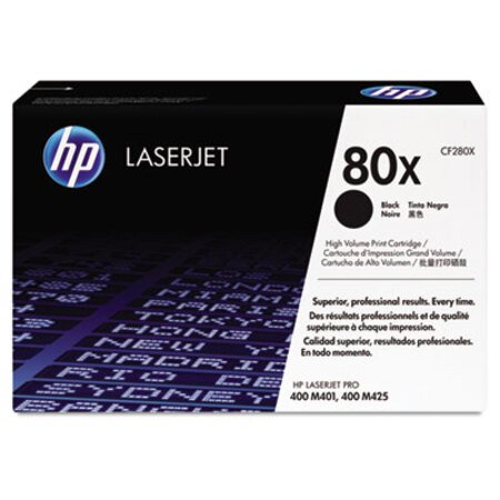Picture of HP 80X, (CF280X) High-Yield Black Original LaserJet Toner CartridgeHEW-CF280X