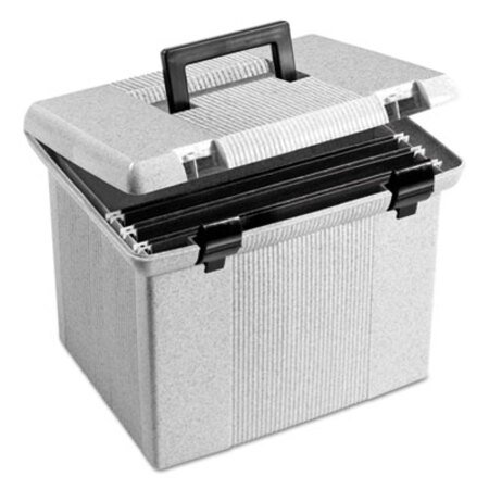 Picture of Portable File Boxes, Letter Files, 13.88" x 14" x 11.13", GranitePFX-41747