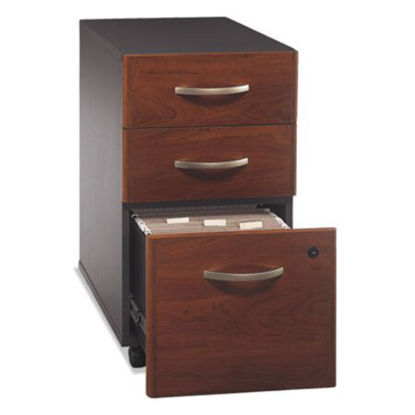Picture of Series C Mobile Pedestal File, Left or Right, 3-Drawers: Box/Box/File, Hansen Cherry/Graphite Gray, 15.75" x 20.25" x 27.88"BSH-WC24453SU