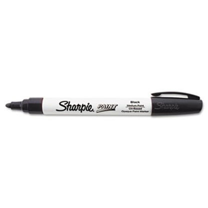 Picture of Permanent Paint Marker, Medium Bullet Tip, BlackSAN-35549
