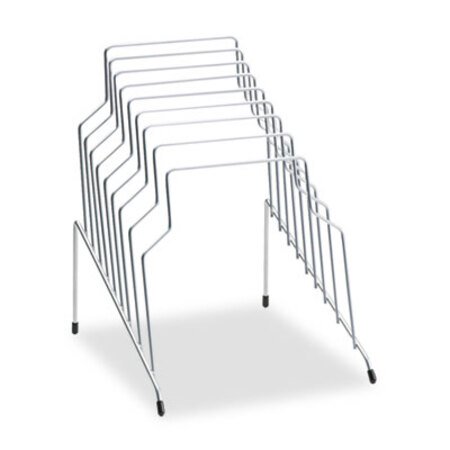 Picture of Wire Step File, 8 Sections, Letter to Legal Size Files, 10.13" x 12.13" x 11.81", SilverFEL-72604