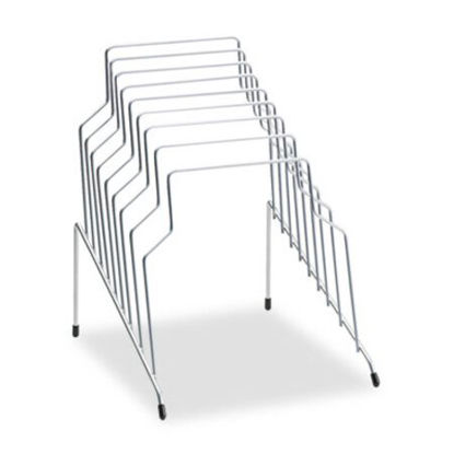 Picture of Wire Step File, 8 Sections, Letter to Legal Size Files, 10.13" x 12.13" x 11.81", SilverFEL-72604