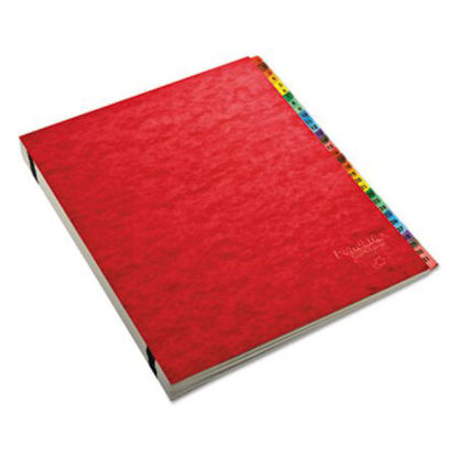 Picture of Expanding Desk File, 31 Dividers, Dates, Letter-Size, Red CoverPFX-11014