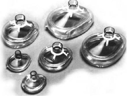 Picture of Anesthesia Mask Mercury Medical® Elongated Style Infant Without Hook Ring1050504