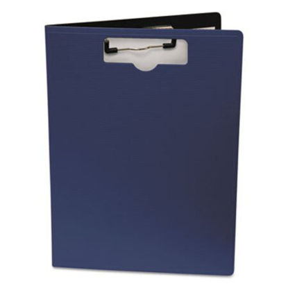 Picture of Portfolio Clipboard With Low-Profile Clip, 1/2" Capacity, 8 1/2 x 11, BlueBAU-61633