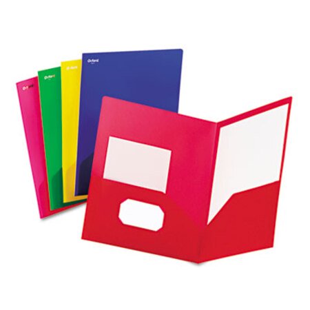 Picture of Fashion PolyPort Twin-Pocket Portfolio, Polypropylene, Assorted, 25/BoxOXF-99810