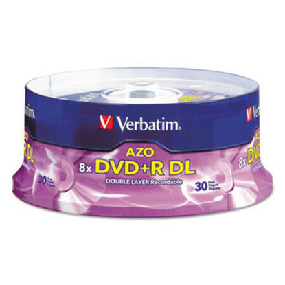 Picture of DVD+R Dual Layer Recordable Disc, 8.5 GB, 8x, Spindle, Silver, 30/PackVER-96542