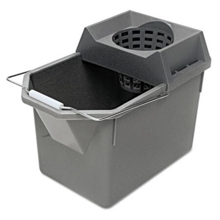 Picture of Pail/Strainer Combination, 15qt, Steel GrayRCP-6194STL