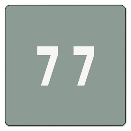 Picture of Numerical End Tab File Folder Labels, 7, 1.5 x 1.5, Gray, 250/RollSMD-67427