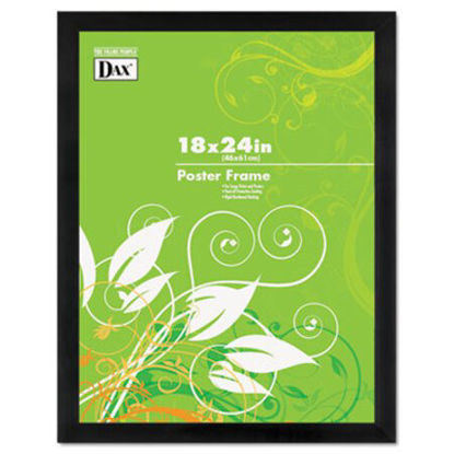 Picture of Black Solid Wood Poster Frames with Plastic Window, Wide Profile, 18 x 24DAX-2863W2X