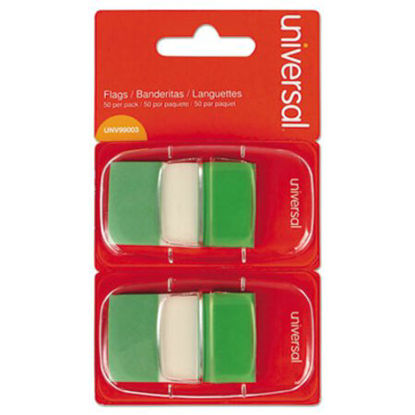 Picture of Page Flags, Green, 50 Flags/Dispenser, 2 Dispensers/PackUNV-99003