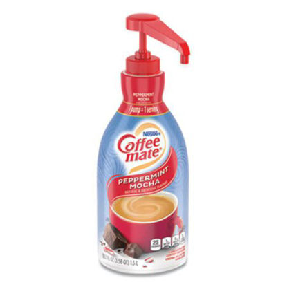 Picture of Liquid Coffee Creamer, Peppermint Mocha, 1500mL Pump BottleNES-29600