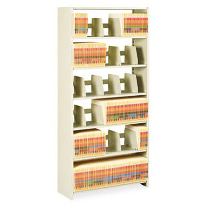 Picture of Snap-Together Steel Six-Shelf Closed Starter Set, 36w x 12d x 76h, SandTNN-1276PCSD