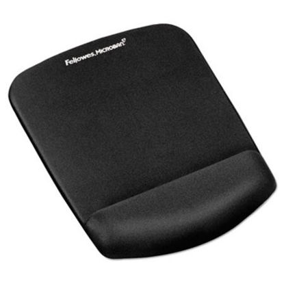 Picture of PlushTouch Mouse Pad with Wrist Rest, Foam, Black, 7.25 x 9.38FEL-9252001