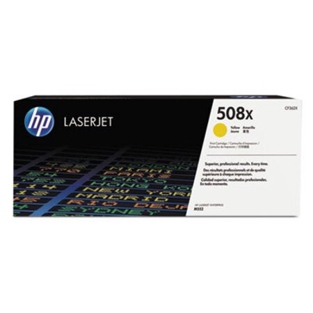 Picture of HP 508X, (CF362X) High-Yield Yellow Original LaserJet Toner CartridgeHEW-CF362X