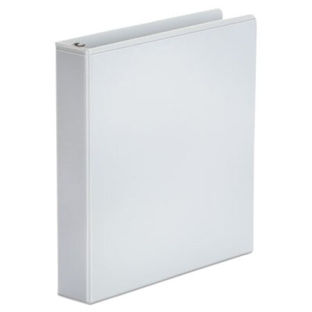 Picture of Economy Round Ring View Binder, 3 Rings, 1.5" Capacity, 11 x 8.5, White, 6/PackUNV-20972PK