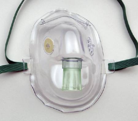 Picture of Aerosol Mask AirLife® Elongated Style Adult One Size Fits Most Adjustable Head Strap001207
