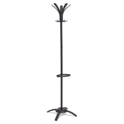 Picture of CLEO Coat Stand, Stand Alone Rack, Ten Knobs, Steel/Plastic, 19.75w x 19.75d x 68.9h, BlackABA-PMCLEON