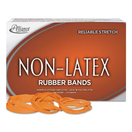 Picture of Non-Latex Rubber Bands, Size 33, 0.04" Gauge, Orange, 1 lb Box, 720/BoxALL-37336