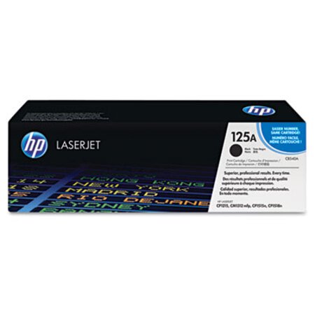 Picture of HP 125A, (CB540A) Black Original LaserJet Toner CartridgeHEW-CB540A