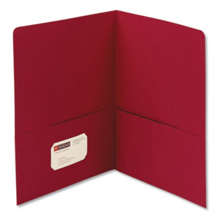 Picture of Two-Pocket Folder, Textured Paper, Red, 25/BoxSMD-87859
