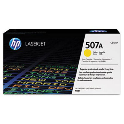 Picture of HP 507A, (CE402A) Yellow Original LaserJet Toner CartridgeHEW-CE402A