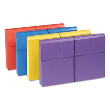 Picture of Expanding Wallet w/ Antimicrobial Product Protection, 2" Expansion, 1 Section, Legal Size, Assorted, 4/PackSMD-77300