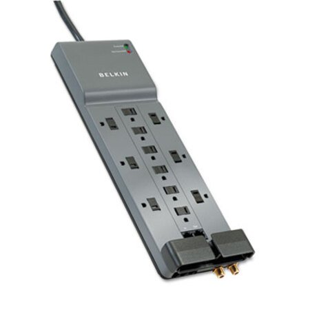 Picture of Professional Series SurgeMaster Surge Protector, 12 Outlets, 10 ft Cord, GrayBLK-BE11223410